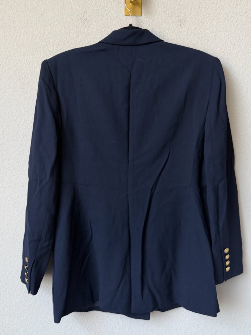 Lauren Ralph Lauren Old Money Navy Wool Double Breasted Blazer Size 8P - Picture 3 of 7